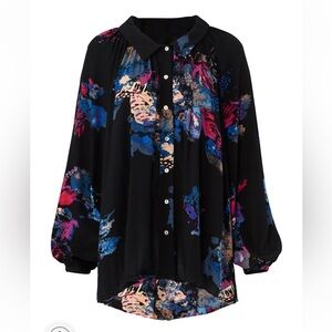 Free People Meadow Lark Button Down Sz:M